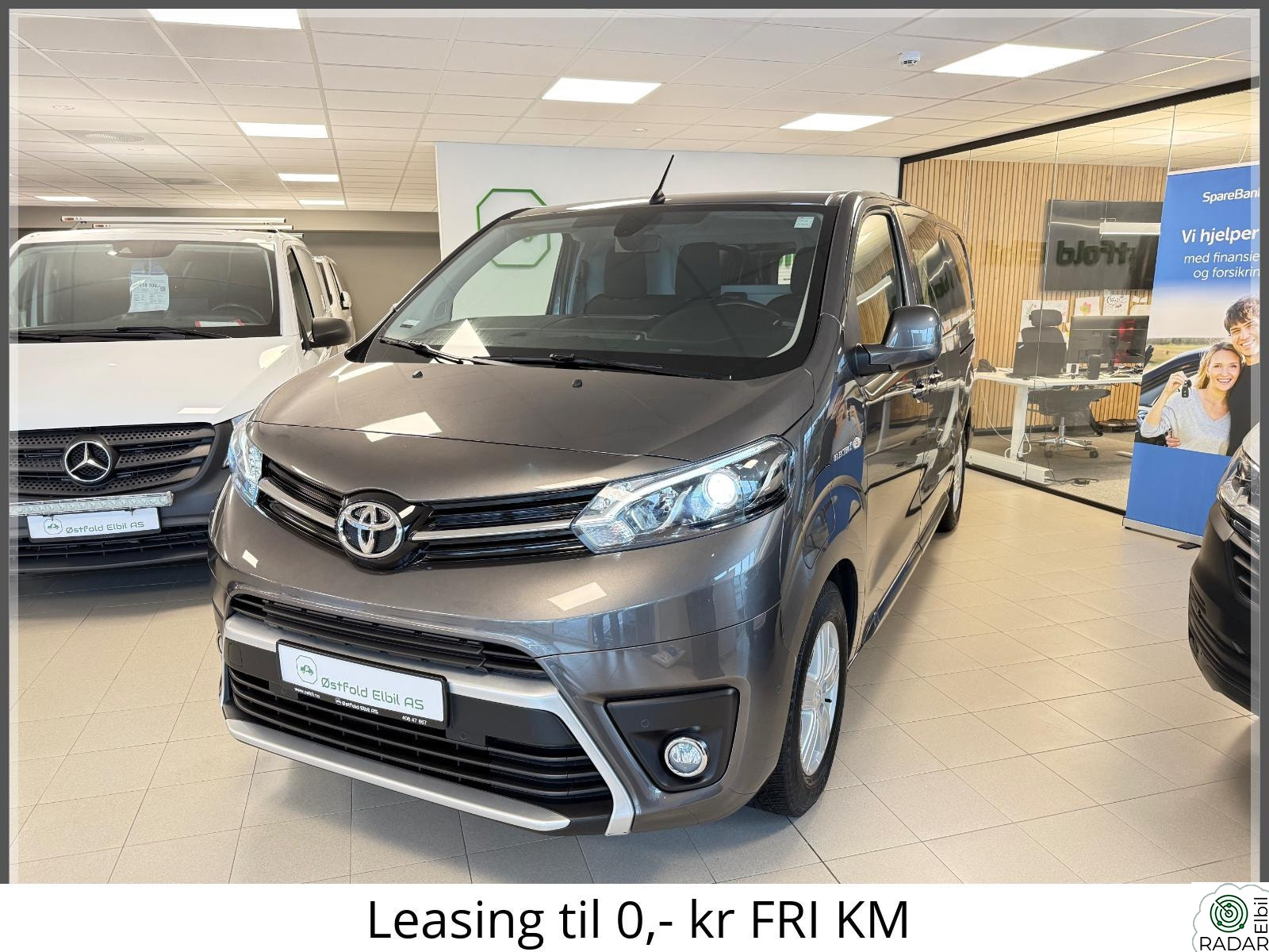 TOYOTA PROACE L2H1 LANG/M-ratt/75kWh/R.Kamera/2 x Skyvedør/Skinn-r