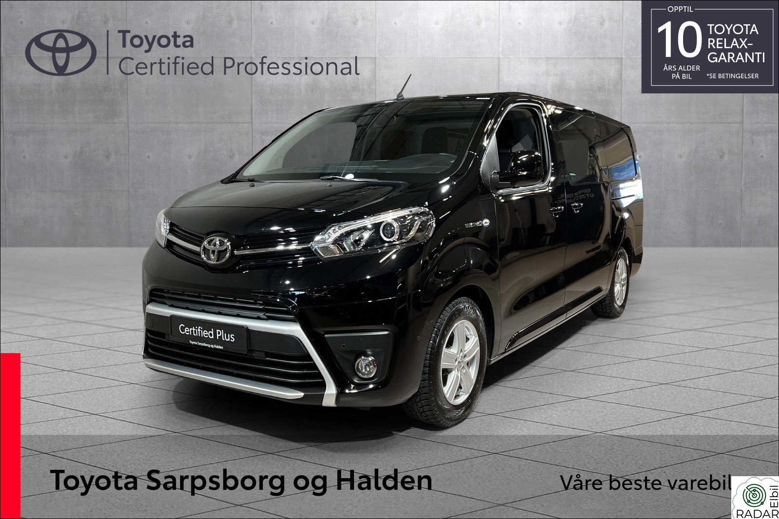 TOYOTA PROACE Electric 75kWt Comfort L2H1 THB, HENGERFESTE/KAMPANJE,