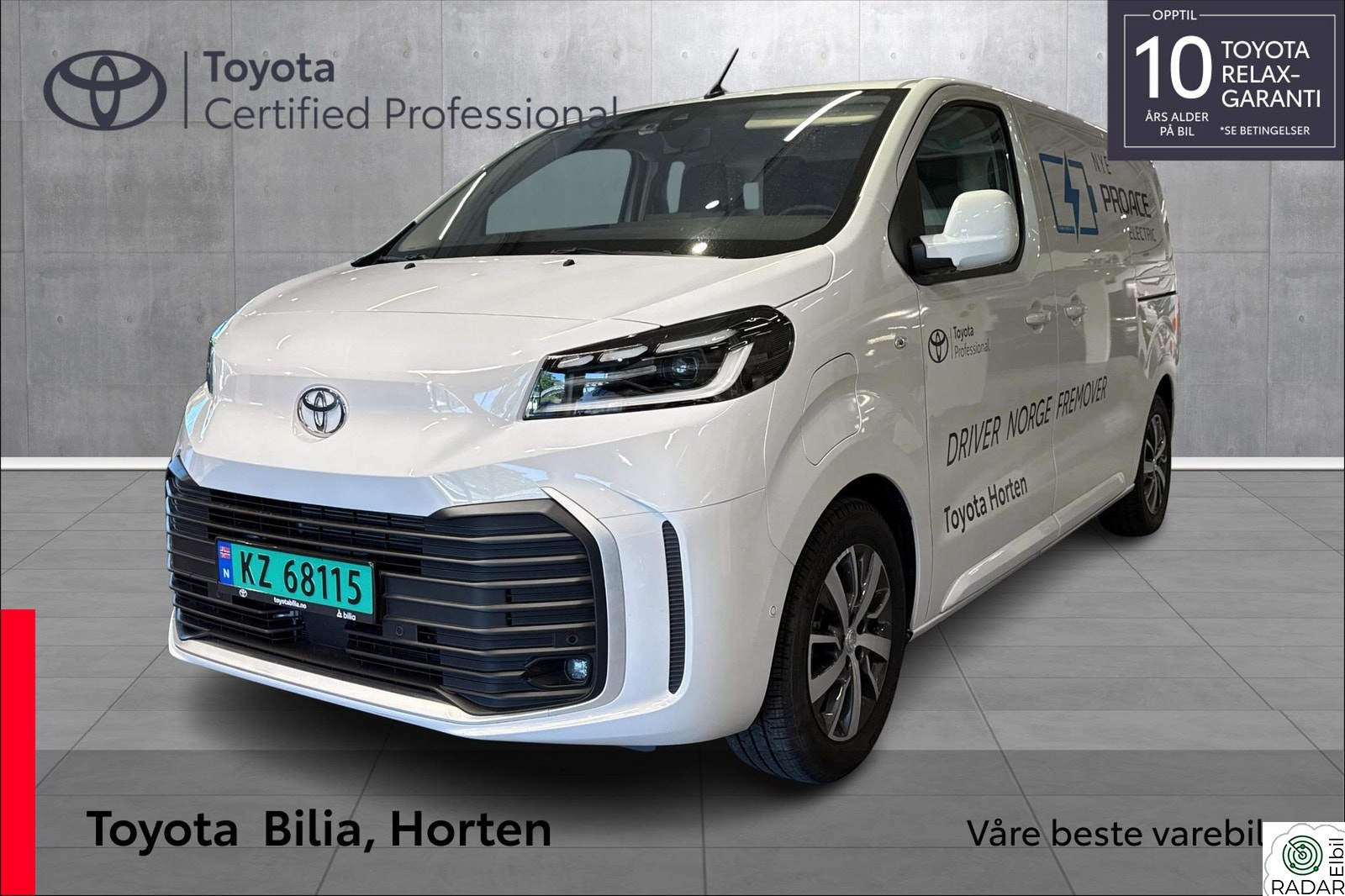 TOYOTA PROACE EV / DEMOBIL / LAV KM / VELHOLDT