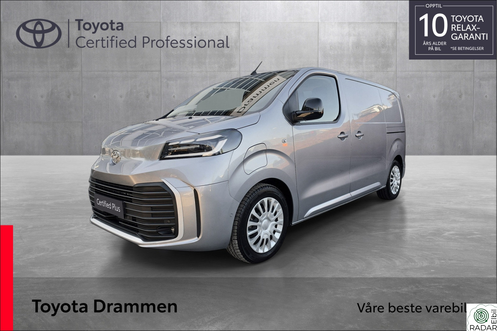 TOYOTA PROACE Electric 75kWt Comfort L1H1 THB HENGERFESTE!