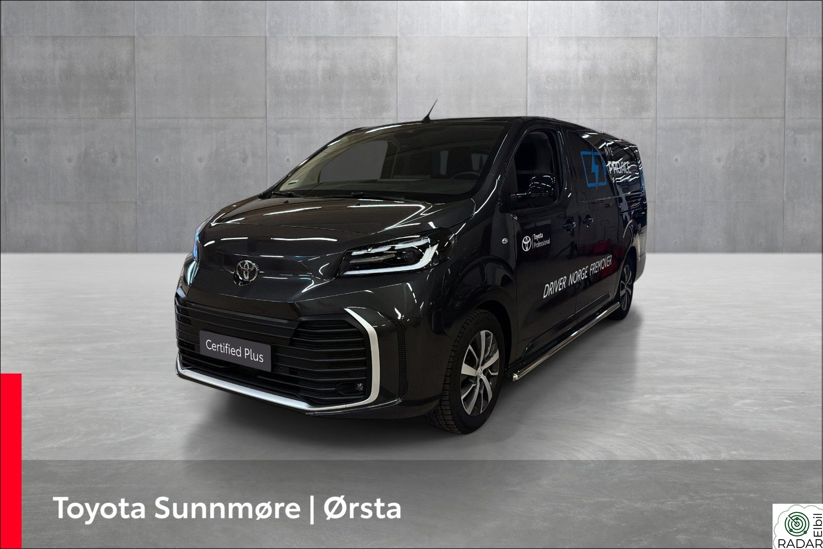 TOYOTA PROACE Electric 75kWt Comfort Plus L2H1 THB m/h.feste