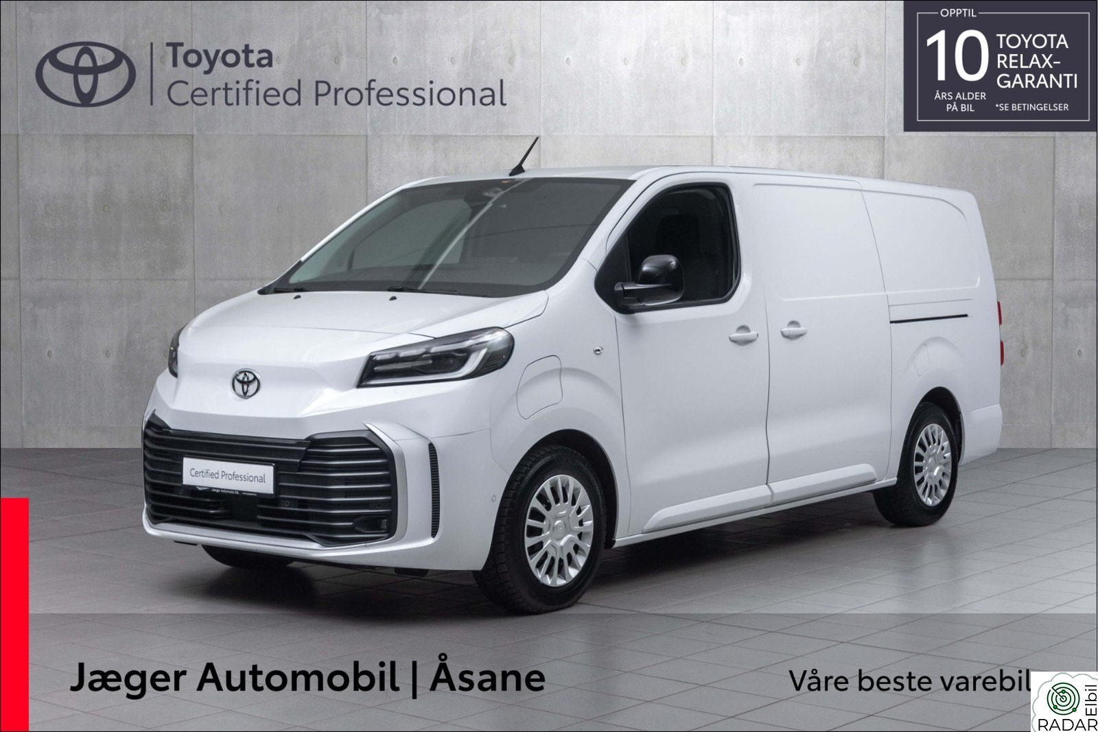 TOYOTA PROACE Electric 75kWt Comfort L2H1 THB INNBYTTEKAMPANJE