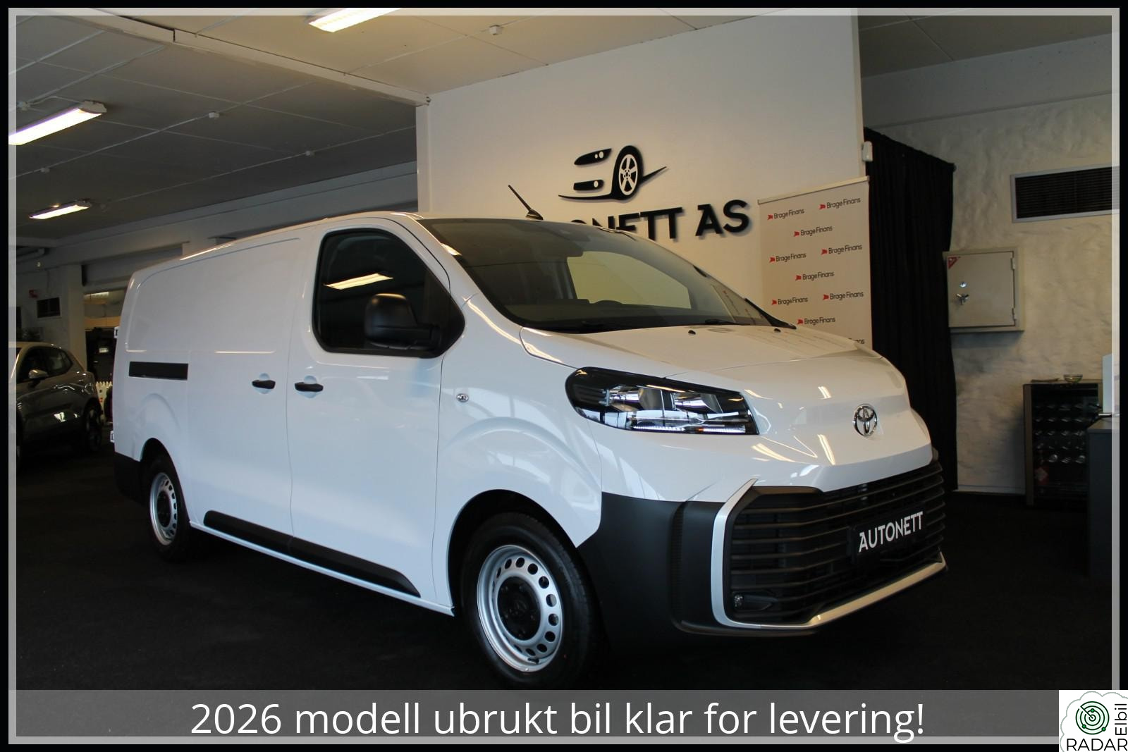 TOYOTA PROACE Electric 75kWt,L2H1,Acc,Kamera,S/V-Hjul,Tectyl,Ex.Mva.