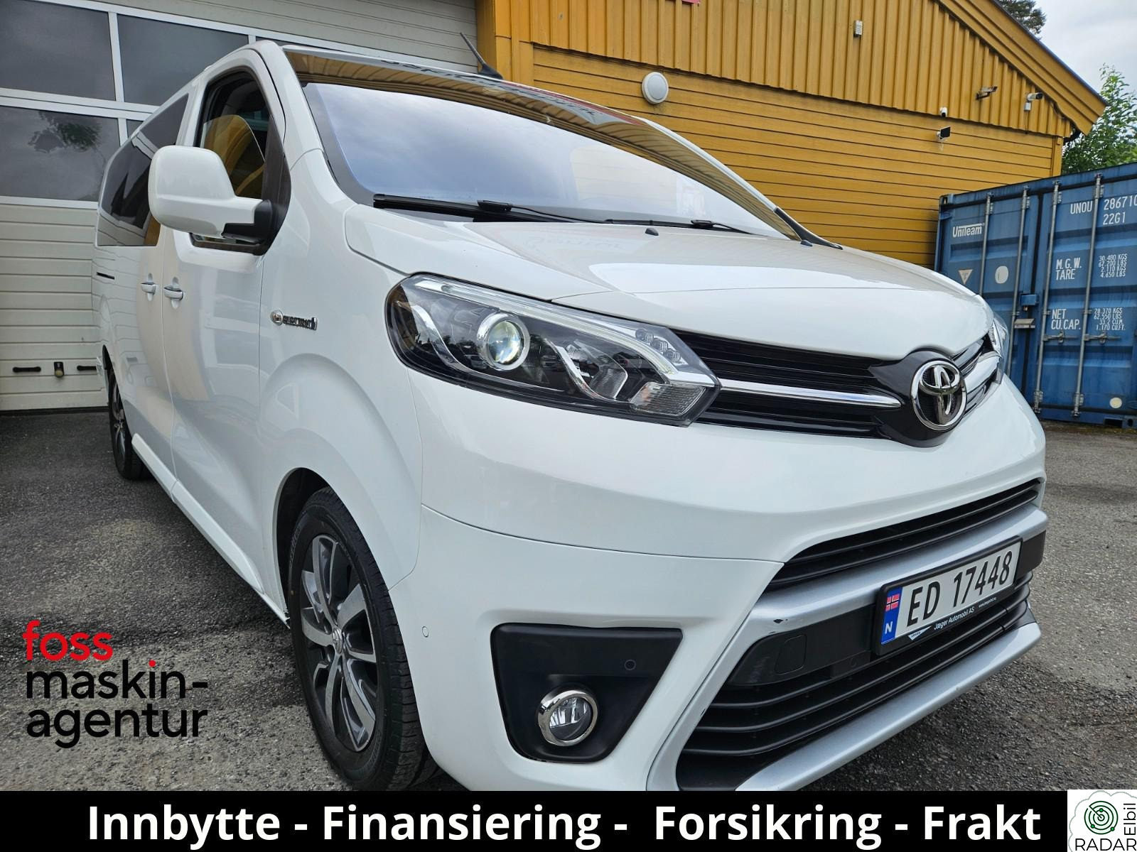 TOYOTA Proace Electric Lang Exe. 8-s Skinn+Pano.+HUD+Krok!+Service+++