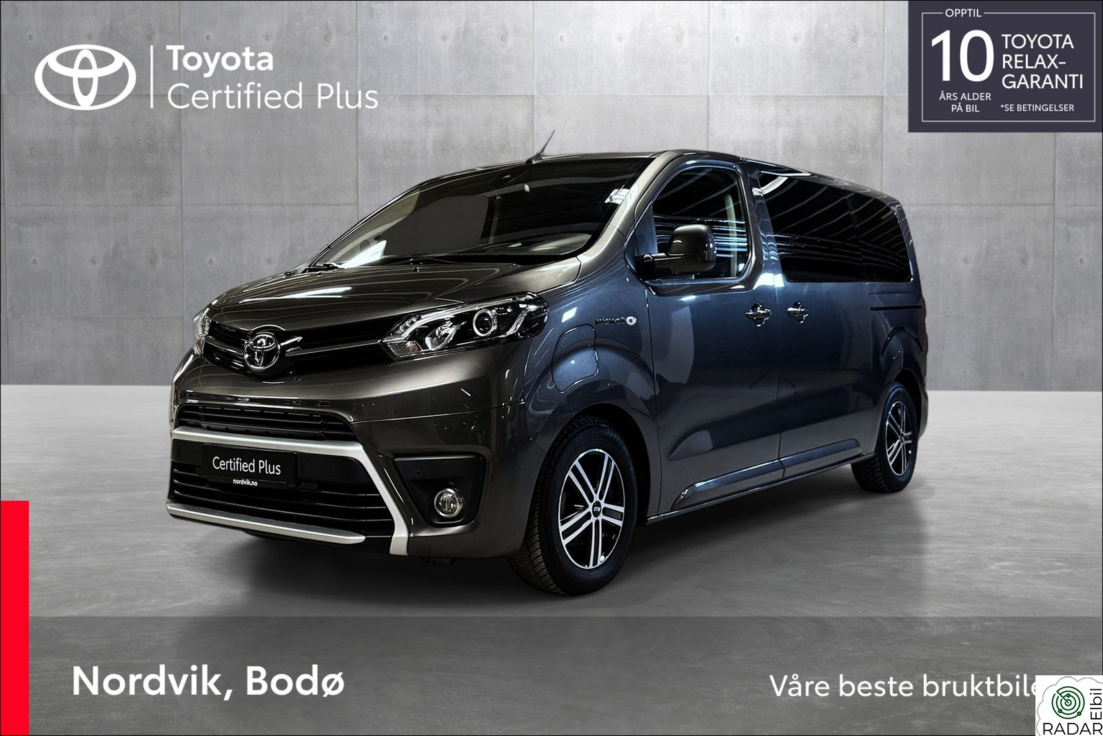 TOYOTA Proace Family/8-seter-HUD|lav km|massasje|Rentekampanje 1.95%