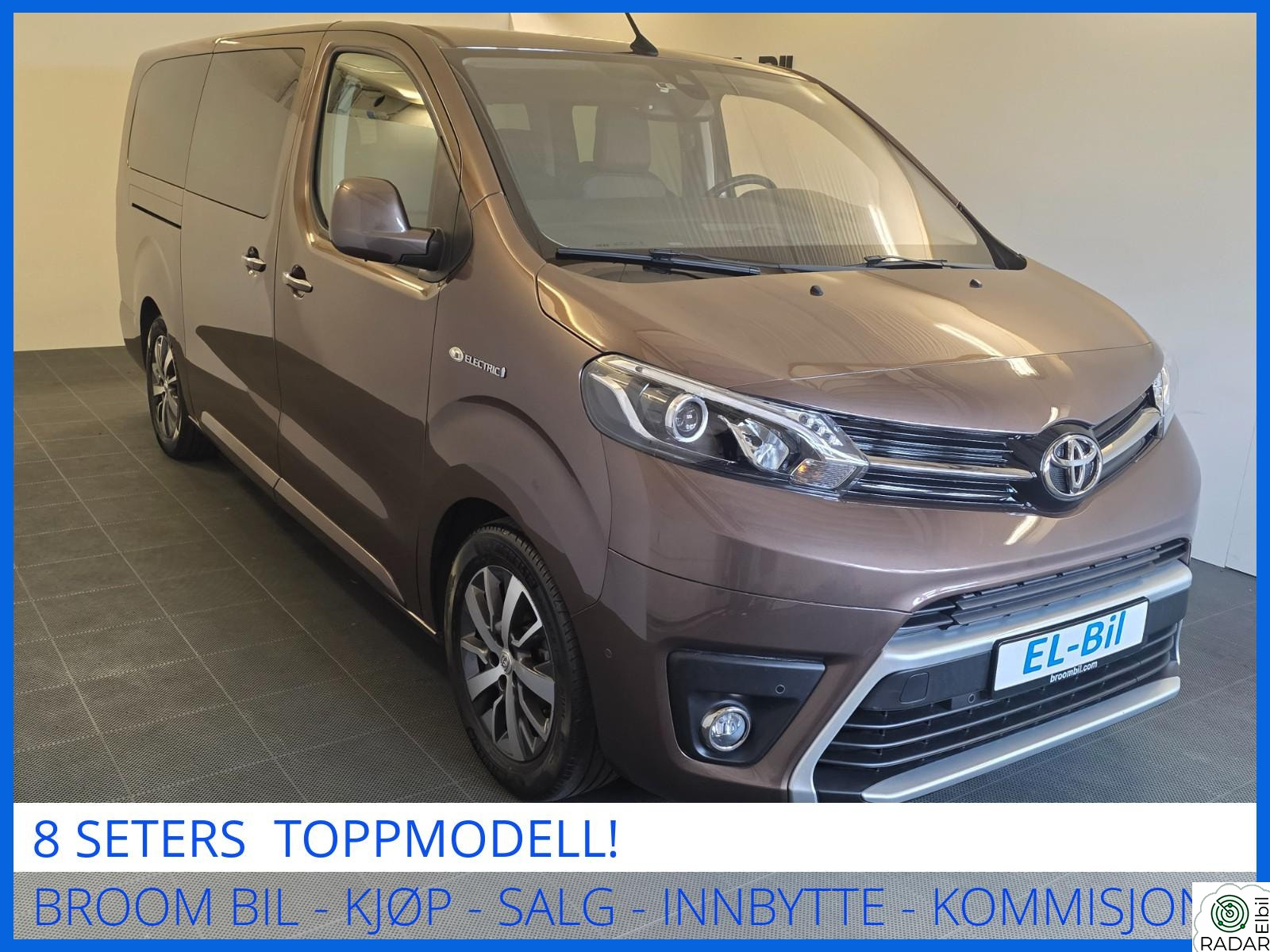 TOYOTA Proace VERSO 8-SETER LR /KAM/SKINN/PANO/NAVI/HUD/NYBILGARANTI/