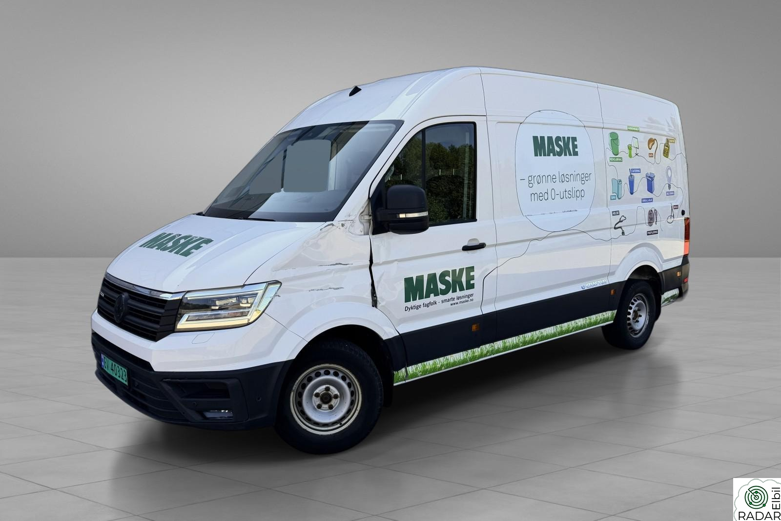 VOLKSWAGEN CRAFTER EL-VAREBIL,173KM WLTP,BLUE.T,DAB+,RYGGE.K,CRUISE.K,3.S
