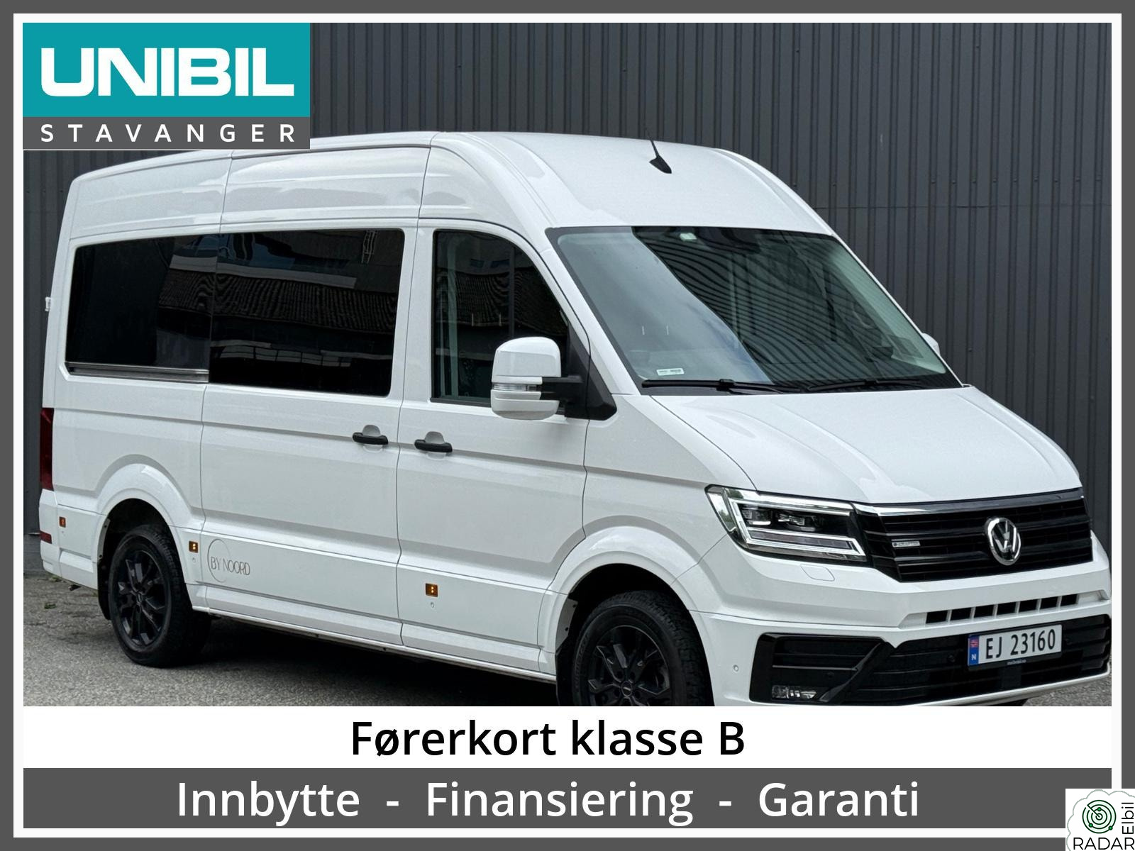 VOLKSWAGEN Crafter Elektrisk 9 seter Skinn Webasto Nybilgar Apple Carplay