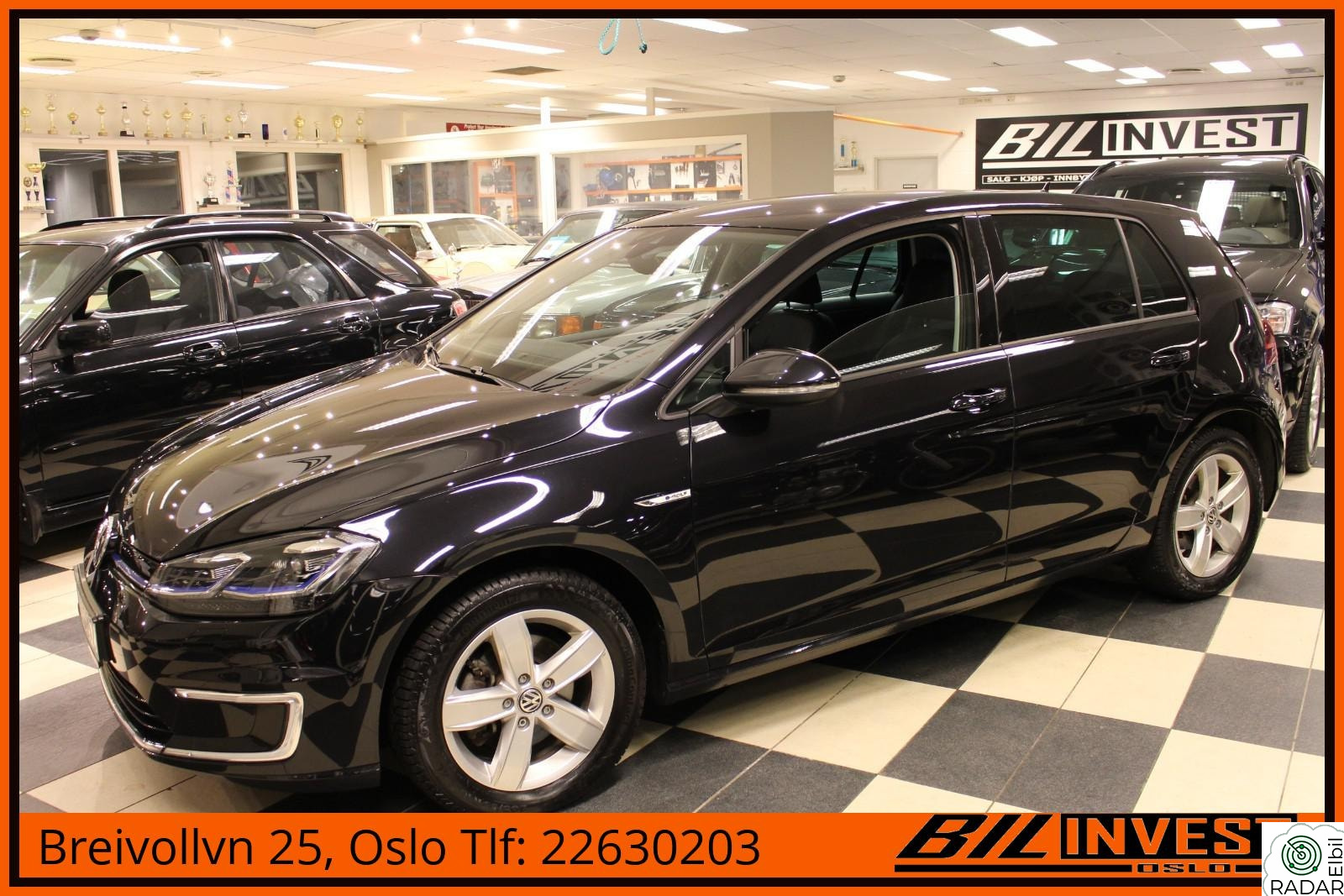 VOLKSWAGEN GOLF El.Bil,Exclusive,Skinn,Ryggekam.8.Aluf.Lav KM.EU 5/2027