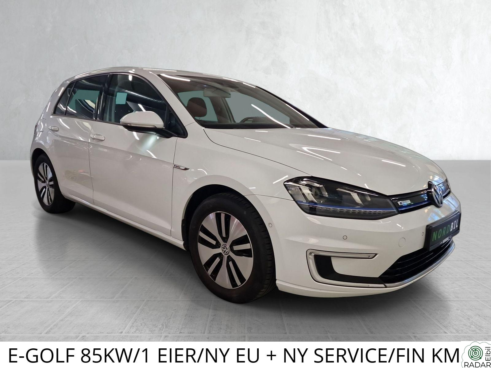 VOLKSWAGEN GOLF E-GOLF 85KW/1 EIER/NY EU + NY SERVICE/FIN KM/MÅ SEES!!