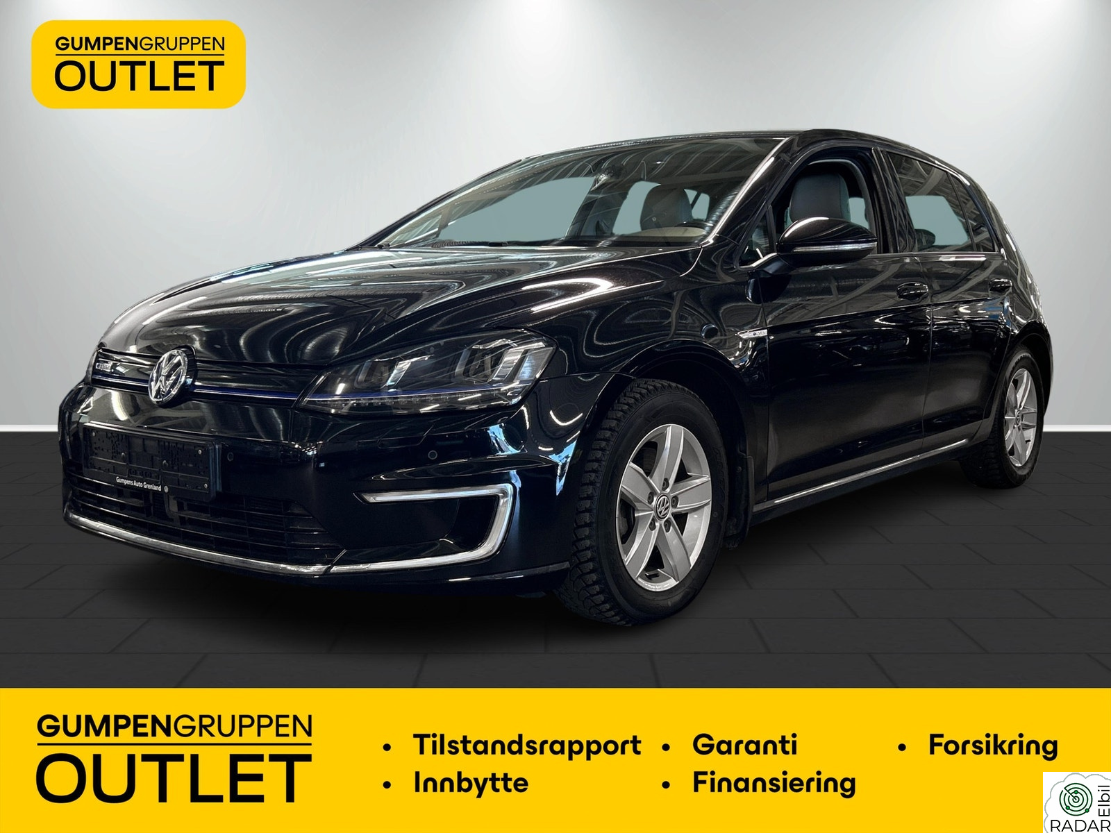 VOLKSWAGEN GOLF E-golf 5d 115 hk Navi/Keyless/Skinn/Adaptiv cruisekontr