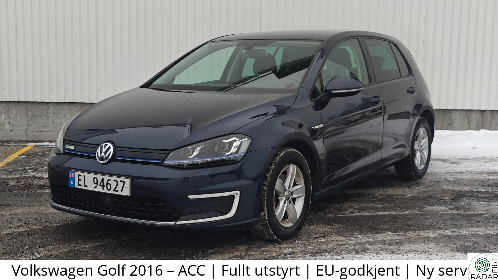 VOLKSWAGEN GOLF ACC | Fullt utstyrt | EU-godkjent | Ny service