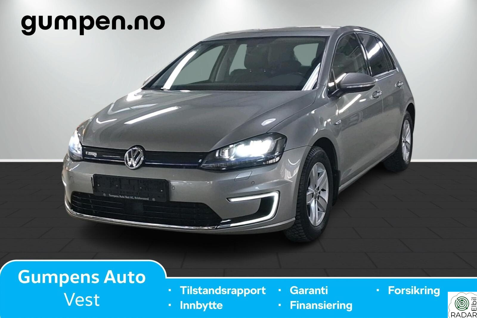 VOLKSWAGEN GOLF E-golf 115 hk, lav km, 1 eier, skinnseter ++