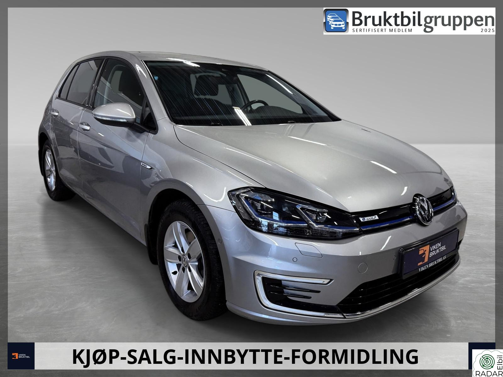 VOLKSWAGEN GOLF E-GOLF/136HK/ACC/NAVI/LED/KAMERA/KEYLESS/VARMEPUMPE
