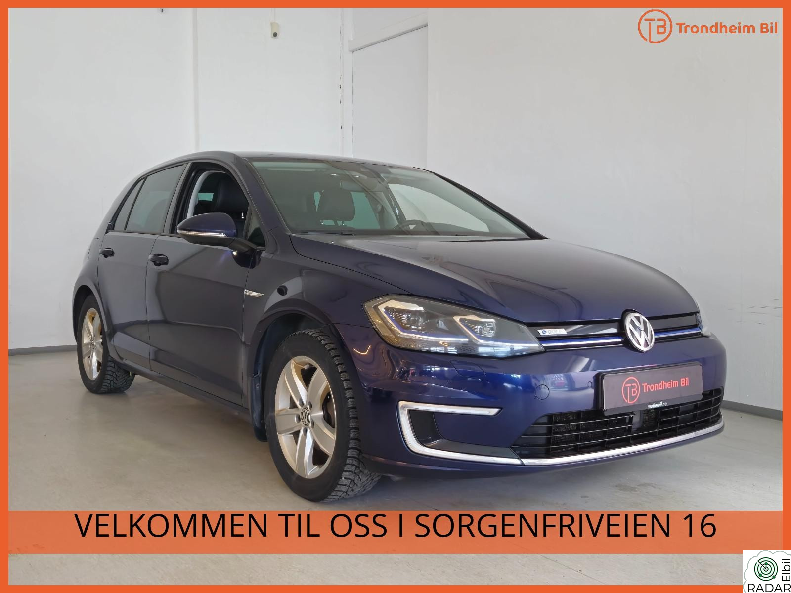 VOLKSWAGEN GOLF e-Golf, SKINN, NORSK BIL, NY EU+++++