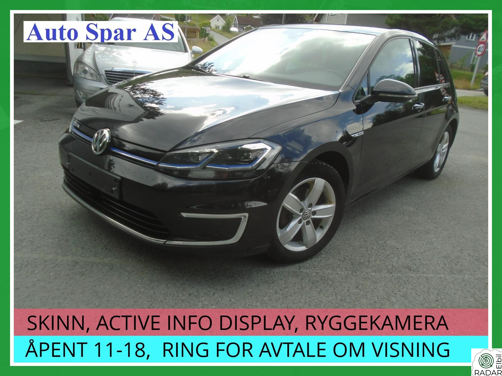 VOLKSWAGEN GOLF 136 HK 300 KM SKINN, NY I NORGE, BATTERIGARANTI, 2 EIER