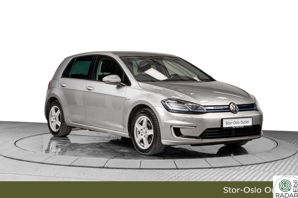 VOLKSWAGEN GOLF e-Golf 136hk. Skinn, Adaptiv cruise, Ryggekamera.