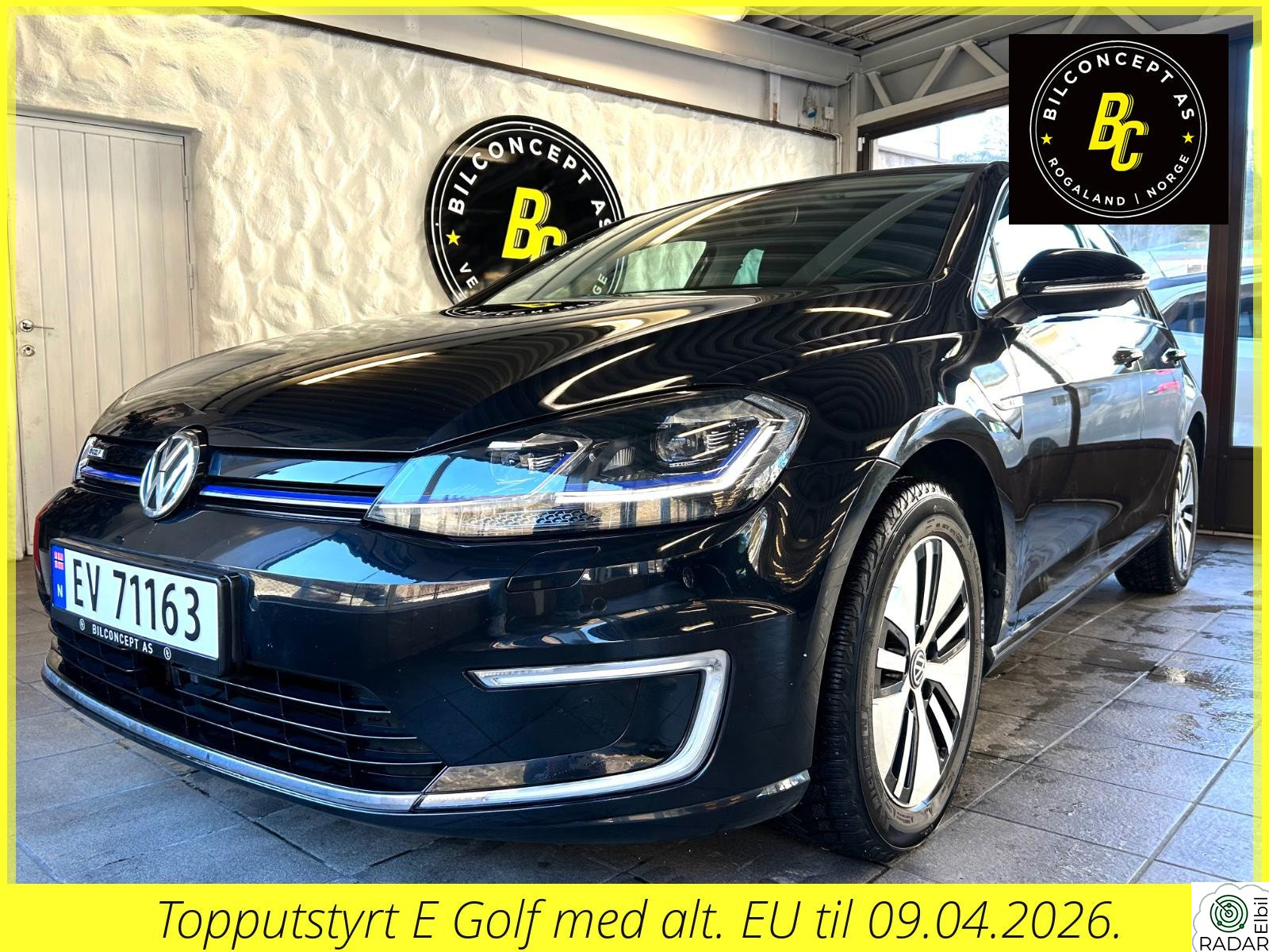 VOLKSWAGEN GOLF E Highline 250KM Skinn/Kamera/V.pump/H.lading/Navi/PDC+