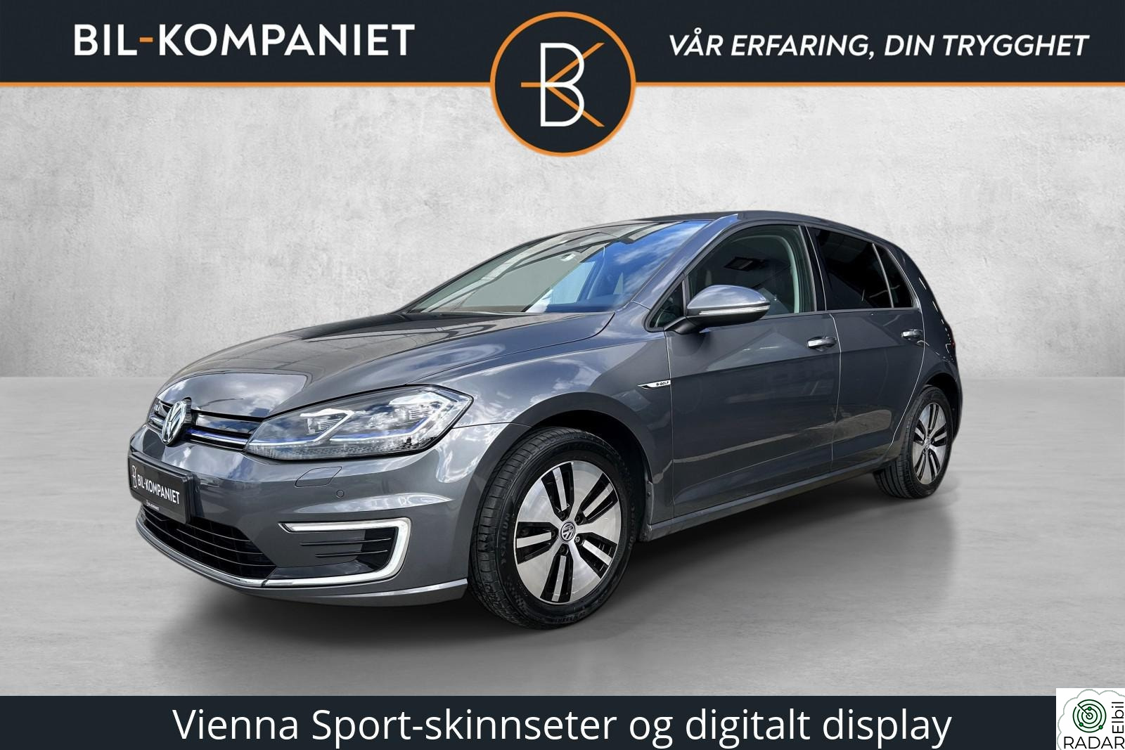 VOLKSWAGEN GOLF e-Golf 136hk | Skinn | Kamera | Norsk | EU 09/27