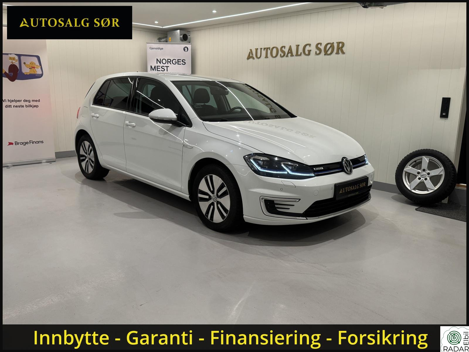VOLKSWAGEN GOLF E-Golf 300KM /ACC/LED/PDC/NAVI/Keyless/Varmepumpe+++