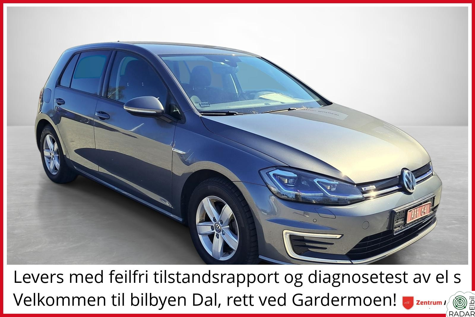 VOLKSWAGEN GOLF E-Golf 136hk.100kw. Navigasjon*R.kamera*Dab*Sos*Keyless