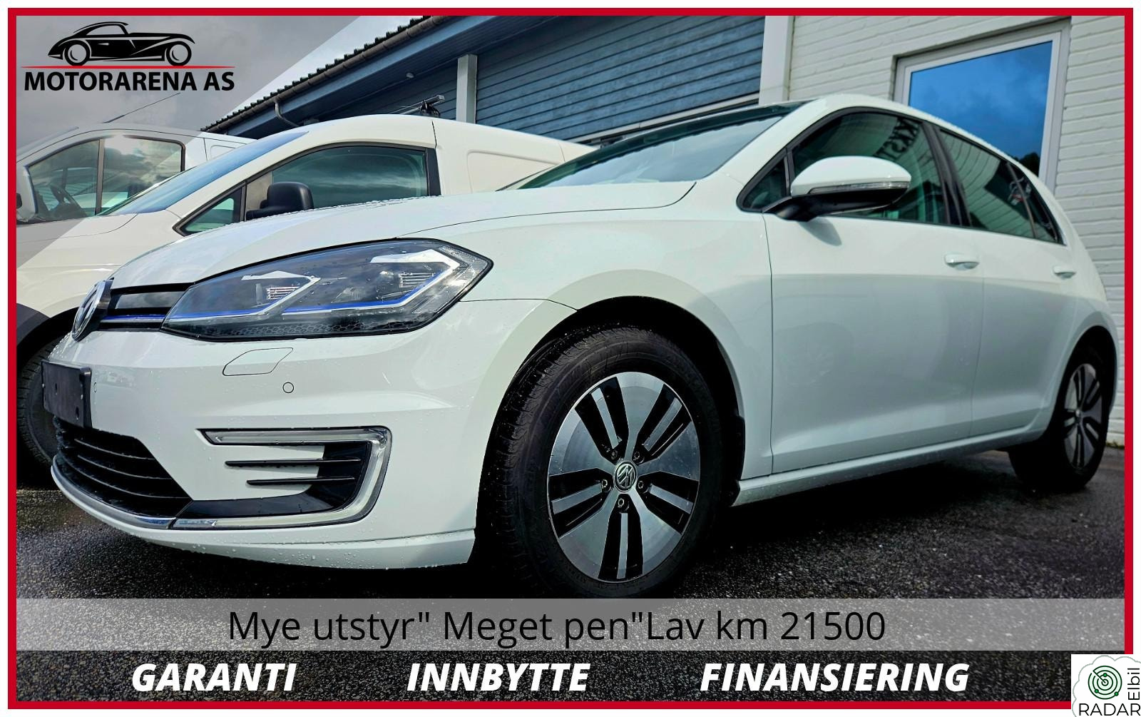 VOLKSWAGEN GOLF E-GOLF/ UNIK LAV KM/SOM NY/ACC/APP/DAB+/1 EIER/+++