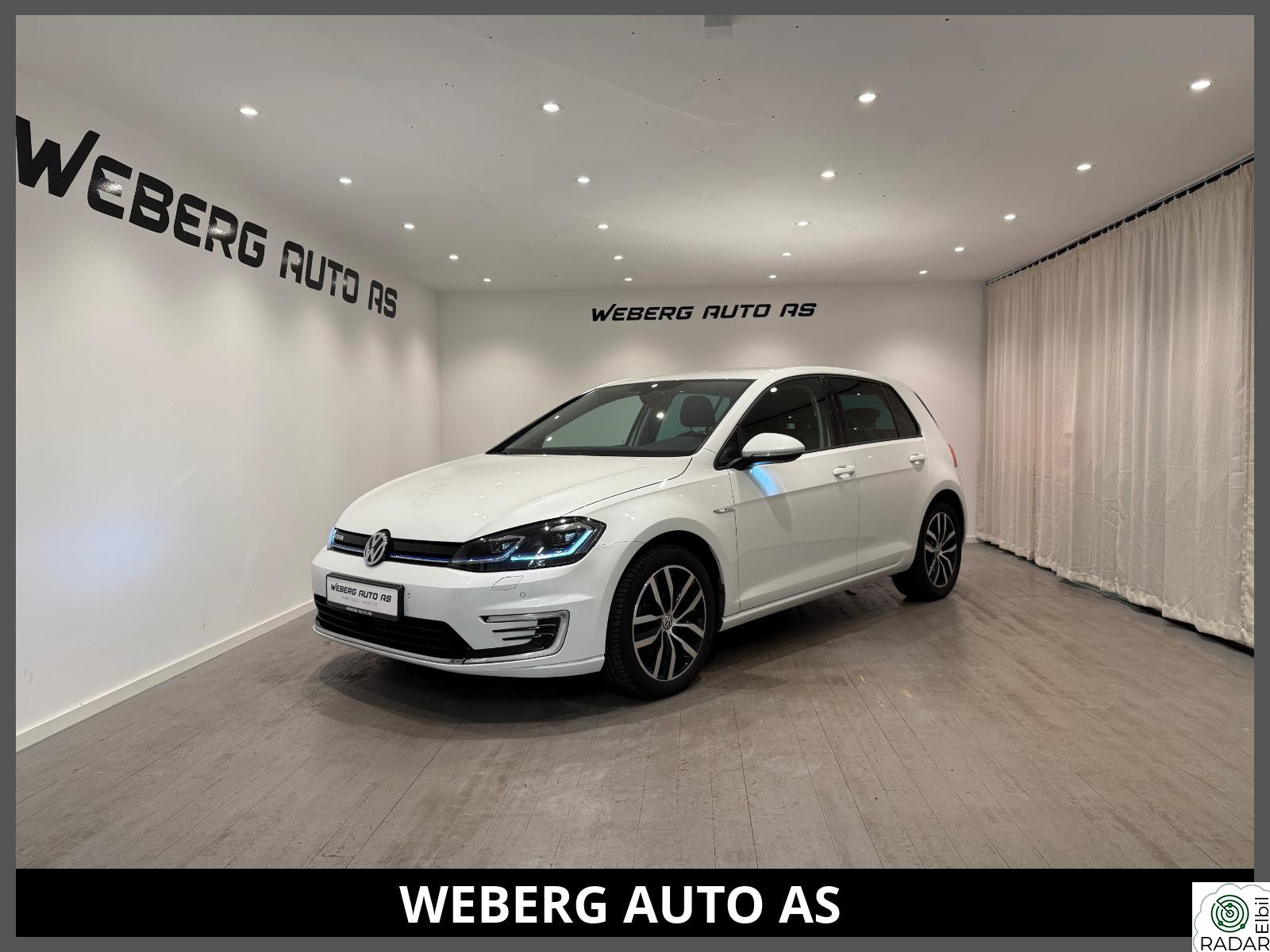 VOLKSWAGEN GOLF E-GOLF/300KM/NORSK/ACC/PDC/NAVI/V.PUMPE/LED/SKINN/DAB