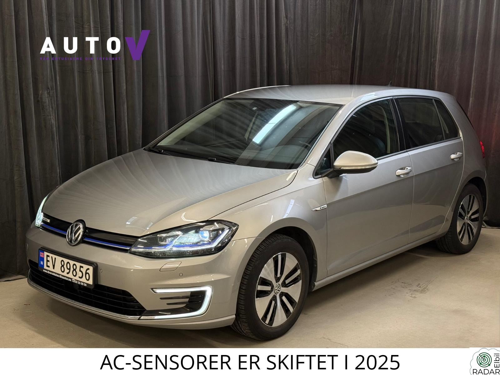 VOLKSWAGEN GOLF 136HK Digitaltdisplay/Helskinn/ACC/Navi/Keyless/NORSK