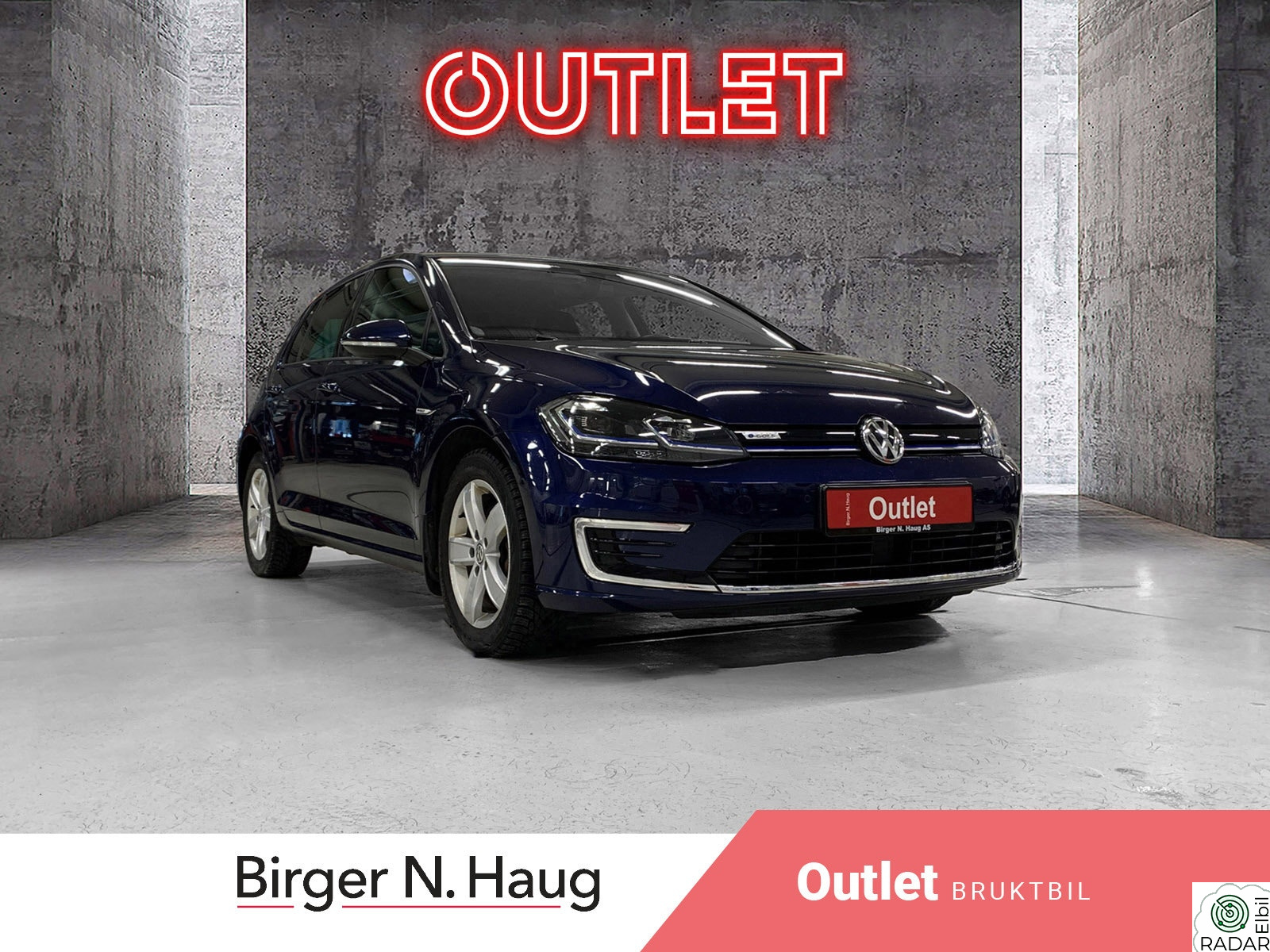 VOLKSWAGEN GOLF Exclusive (K) OUTLET/TOPPUTSTYRT/SKINN/KAMERA/NORSK/