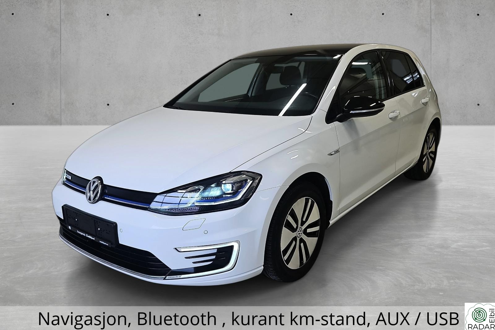 VOLKSWAGEN GOLF E-GOLF 136HK Keyless, LED ,Adaptiv Cruise ,Ryggekamera