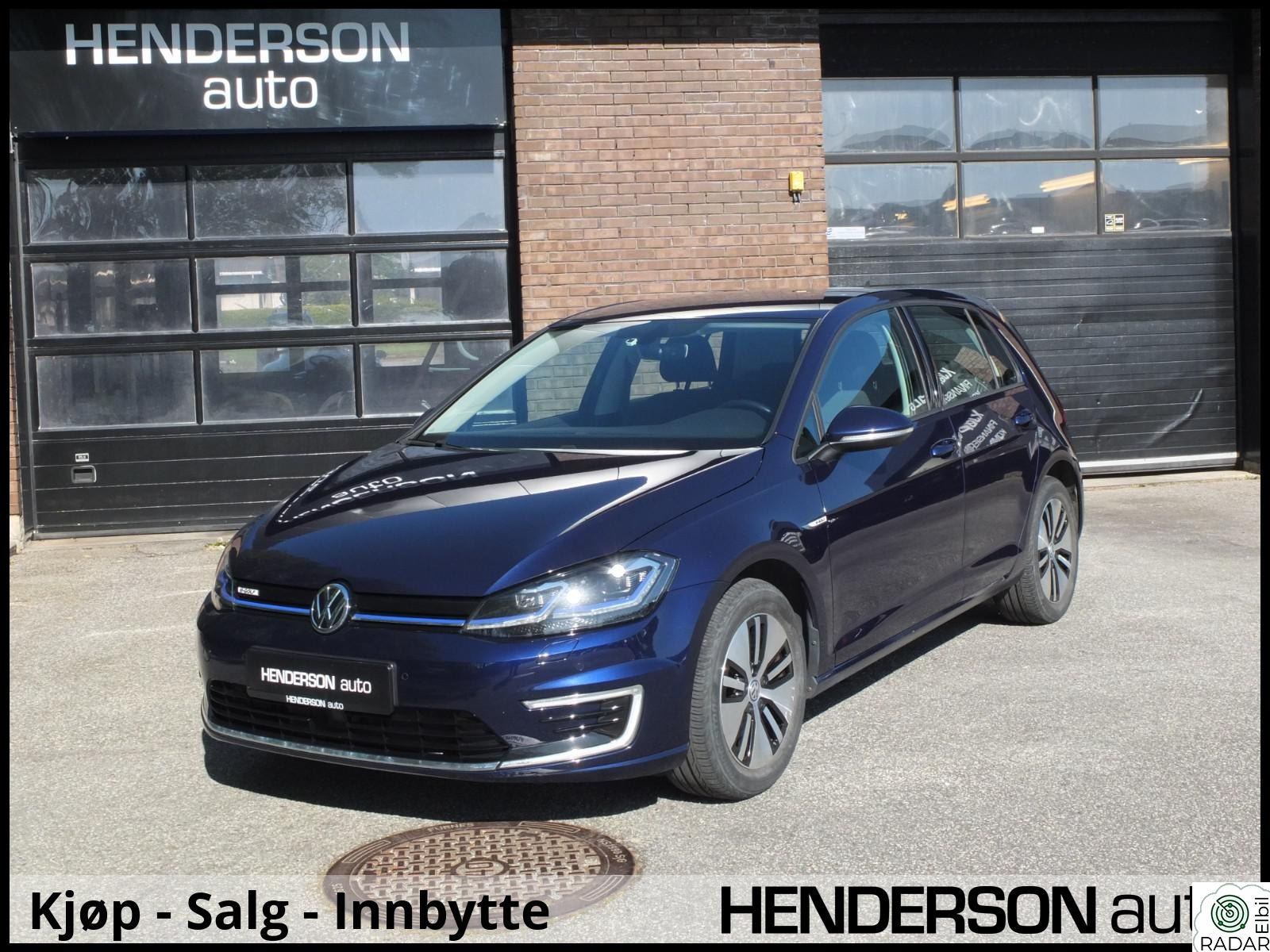 VOLKSWAGEN GOLF E-GOLF 100KW Norsk/ACC/Kamera/Cruise/V.Pumpe/H.Lading+