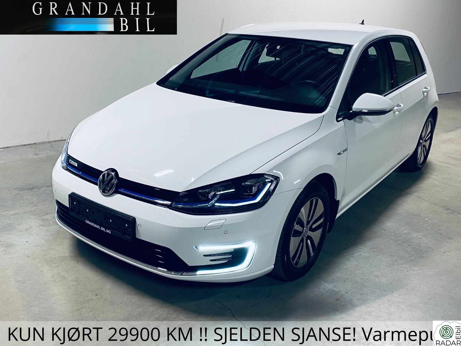 VOLKSWAGEN GOLF EL- KUN 29900 KM - Vinterpakke - Navi - Tar innbytte