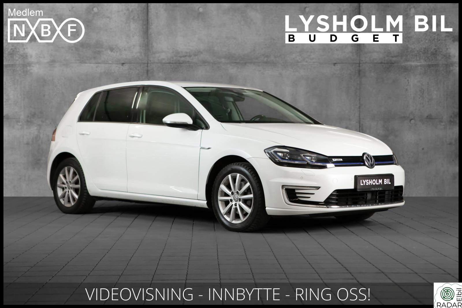VOLKSWAGEN GOLF 36kwh/Dynaudio/Navigasjon/Virtual/Acc/Led/Dab