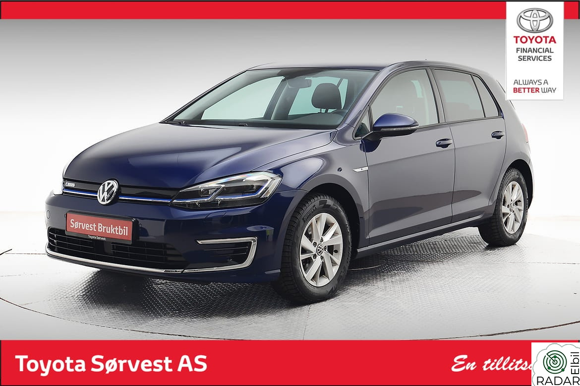 VOLKSWAGEN GOLF e-golf 35,8kwh 136 HK 300km nedc
