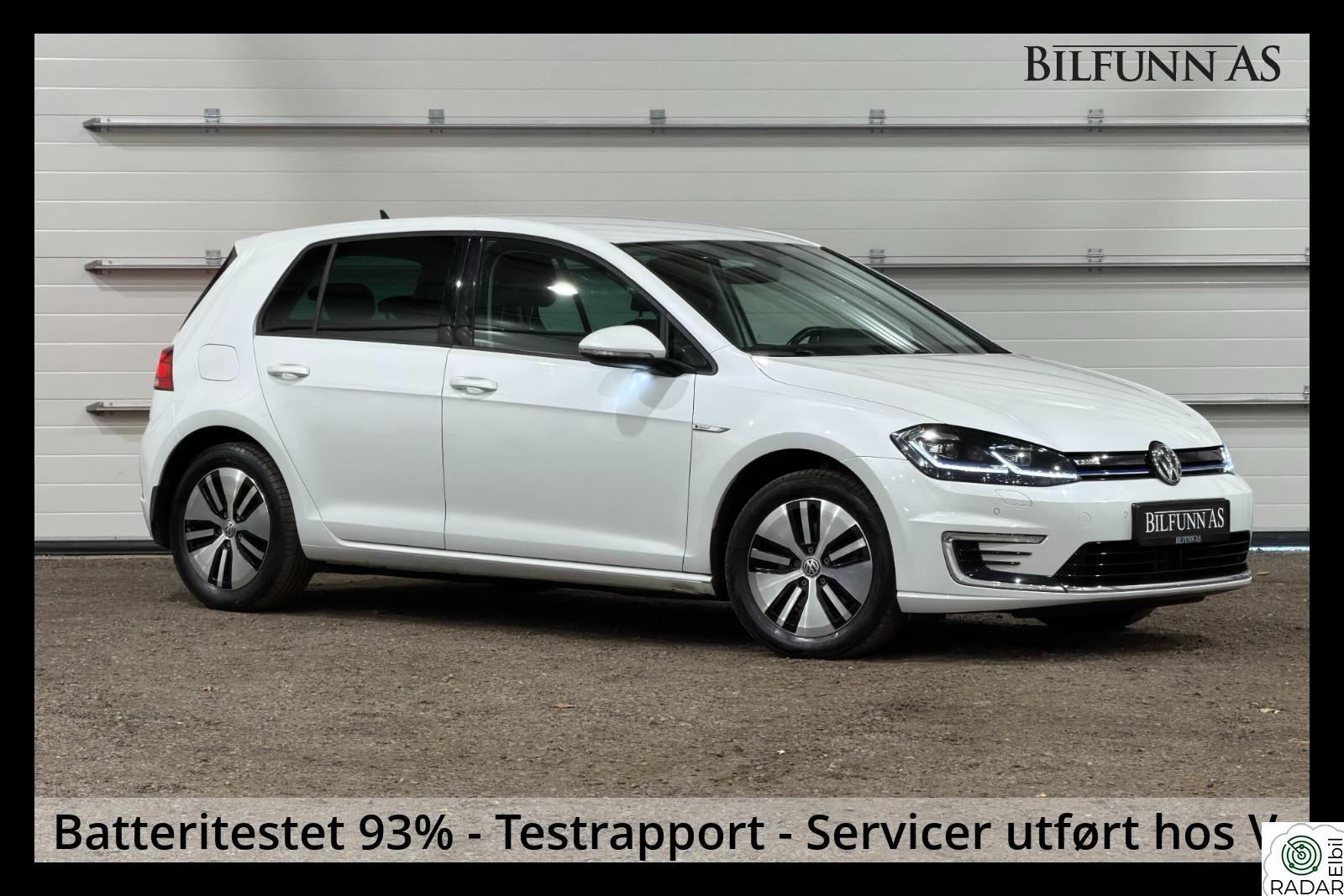 VOLKSWAGEN GOLF Exclusive, 300 km, Skinn, Batteritest, Eu-ok til 10/28