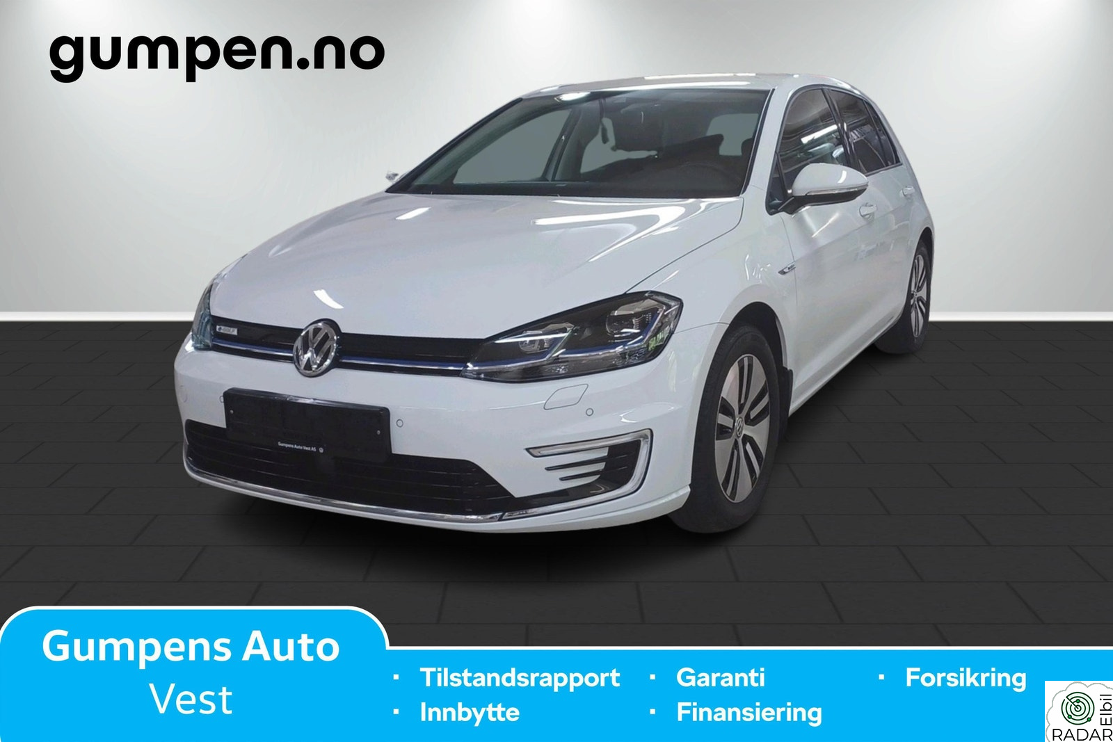 VOLKSWAGEN GOLF E-golf 136 hk exclusive kamp * ACC,RYGGEKAMERA,DAB,NAV+