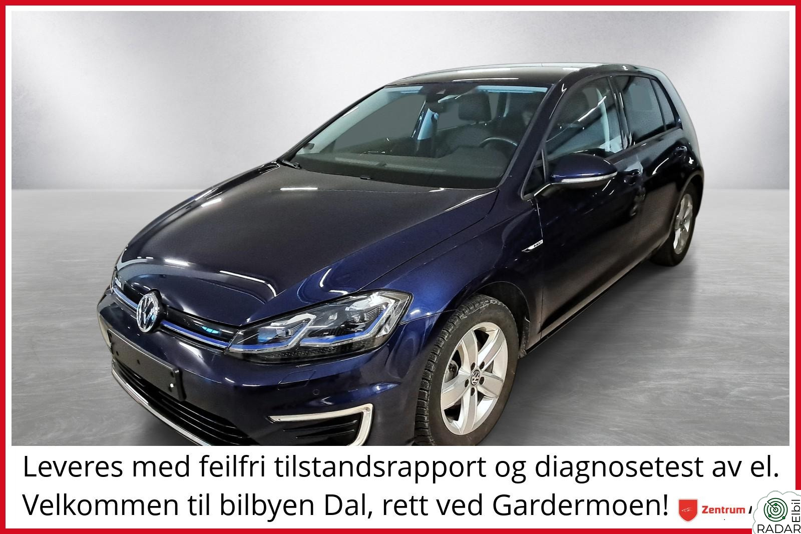 VOLKSWAGEN GOLF E-Golf Exclusive 47.500km. Skinn*Navigasjon*Dab*Led lys
