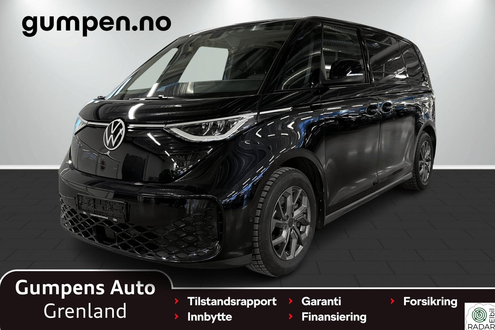 VOLKSWAGEN ID. BUZZ CARGO 150 KW 77kwh 204 hk El.bakluke/Krok/Fjernlysass/Travel assist