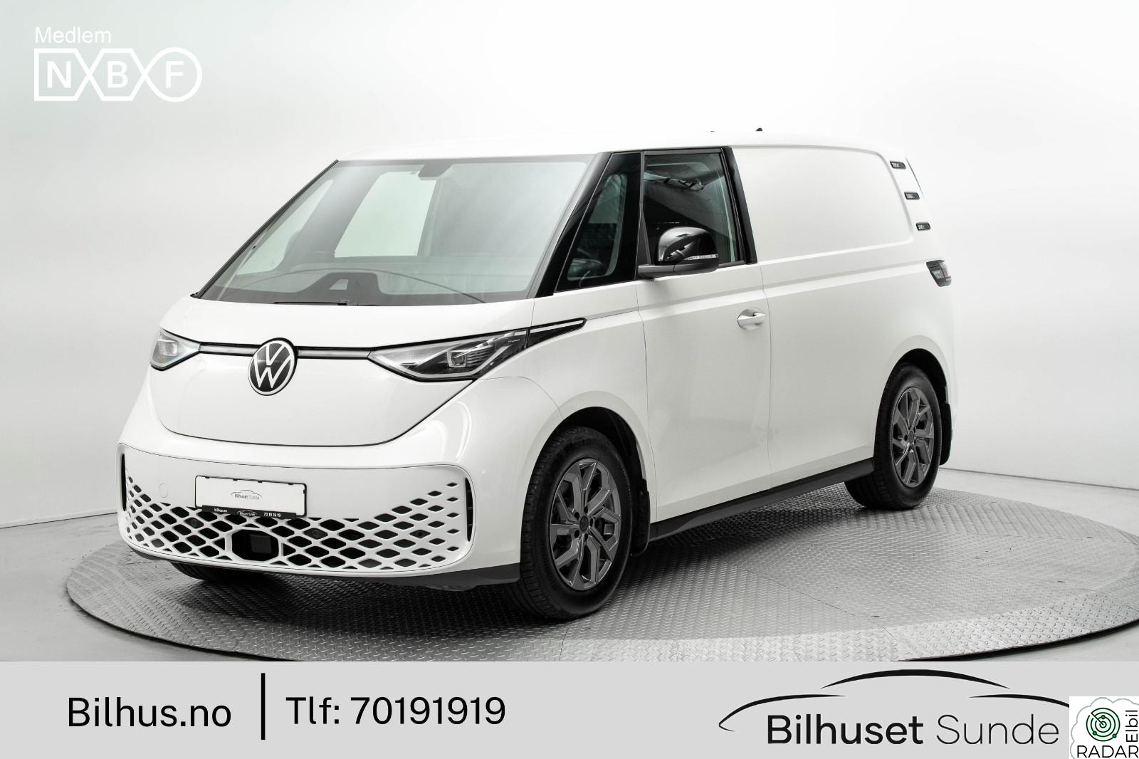 VOLKSWAGEN ID. BUZZ CARGO 150 KW CARGO 204hk 421km ACC,Krok,El-dører,IQ-Light+++