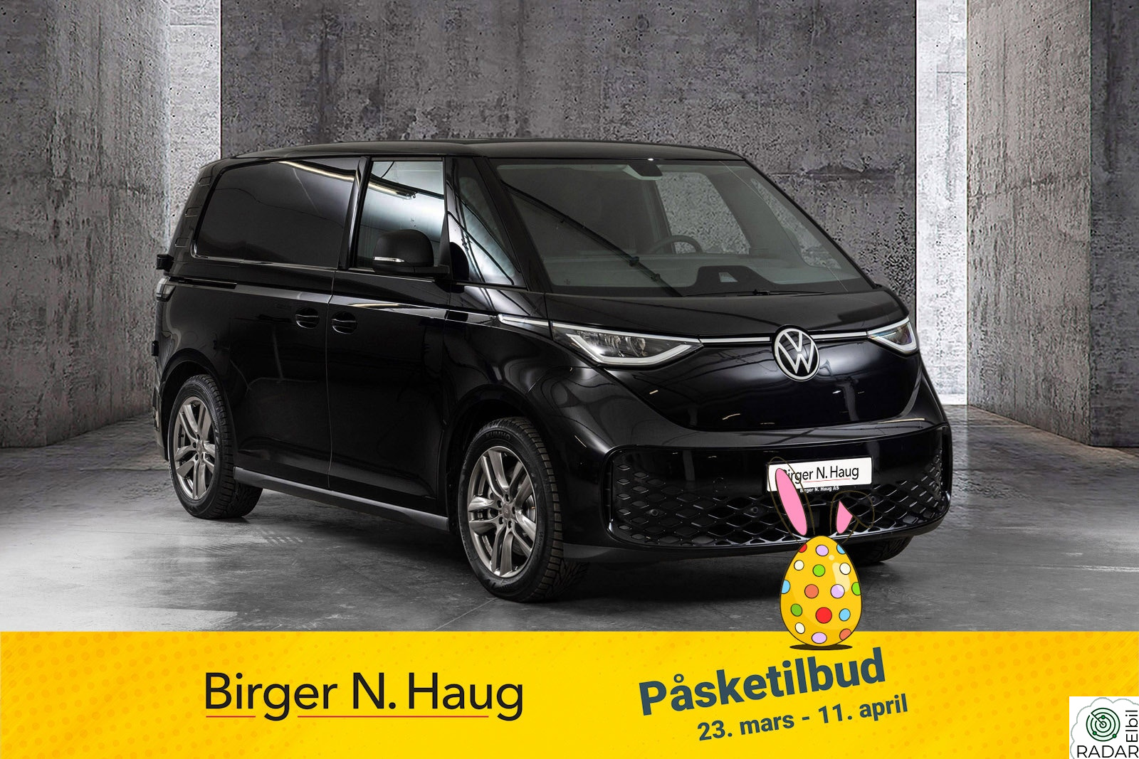 VOLKSWAGEN ID.BUZZ CARGO PRO 210 KW 79 kWh 286hk EL.HENGERFESTE/LEVERINGSKLAR/SOM NY