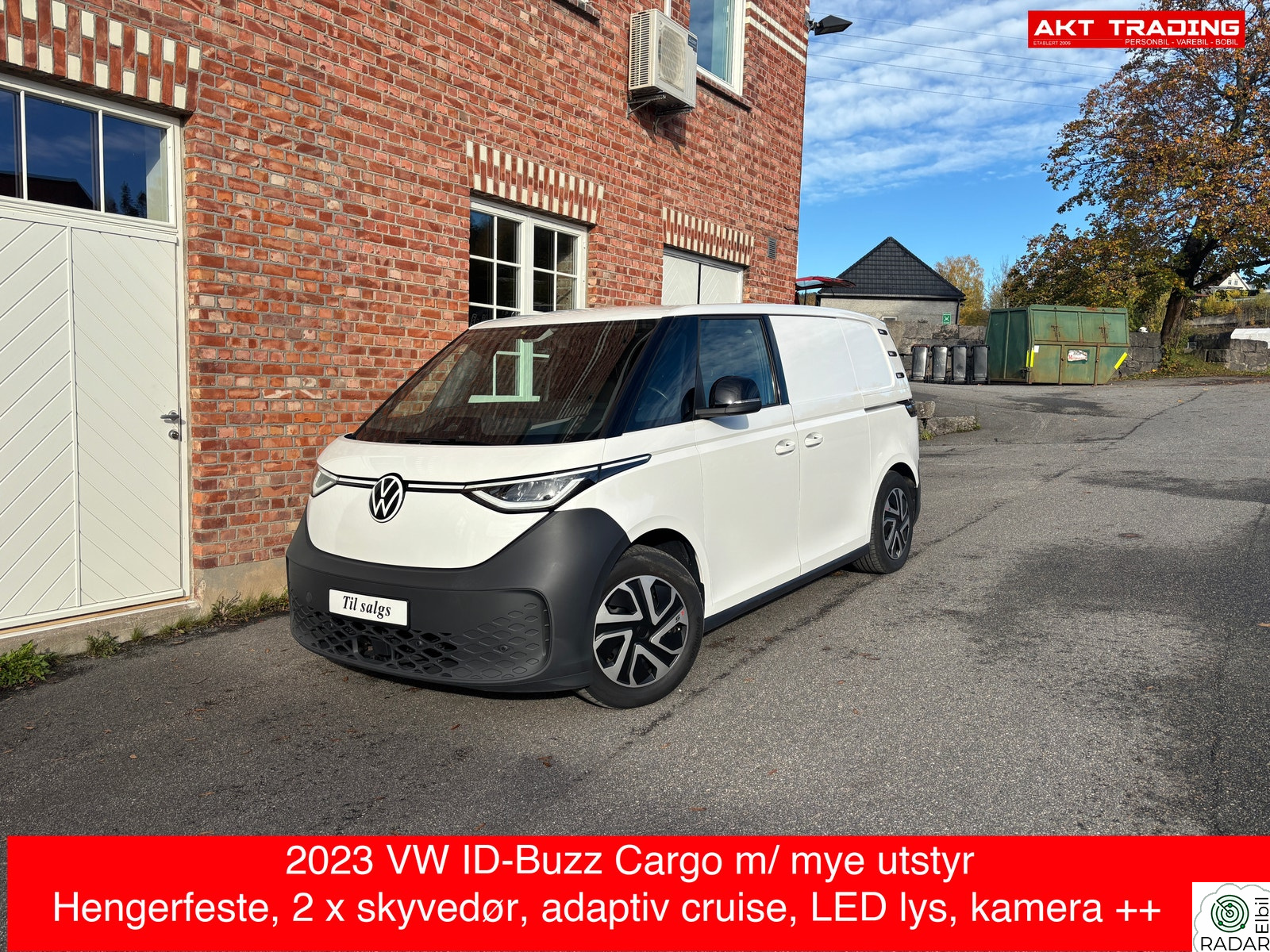 VOLKSWAGEN ID. BUZZ CARGO 150 KW 77 kWh 204hk / KROK / KAMERA