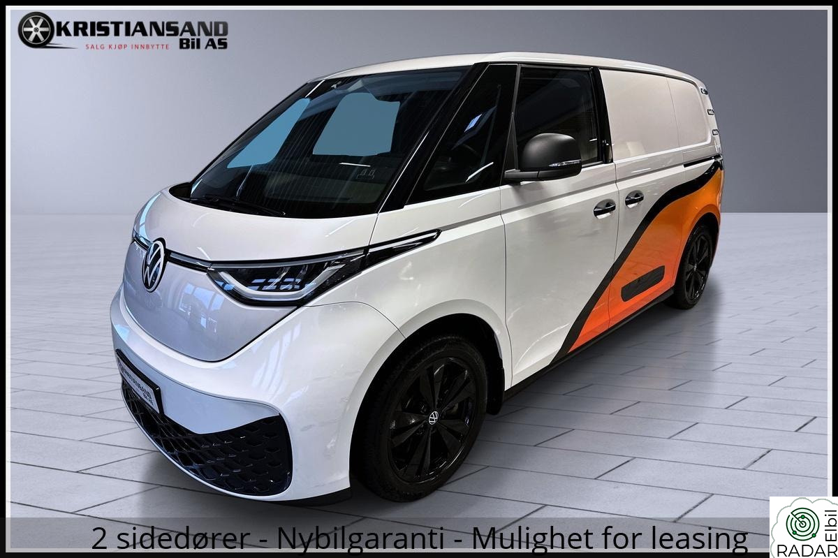 VOLKSWAGEN ID. BUZZ CARGO 150 KW CARGO 204hk,Krok,Carplay,LED,Kamera,ACC,3-seter,Norsk