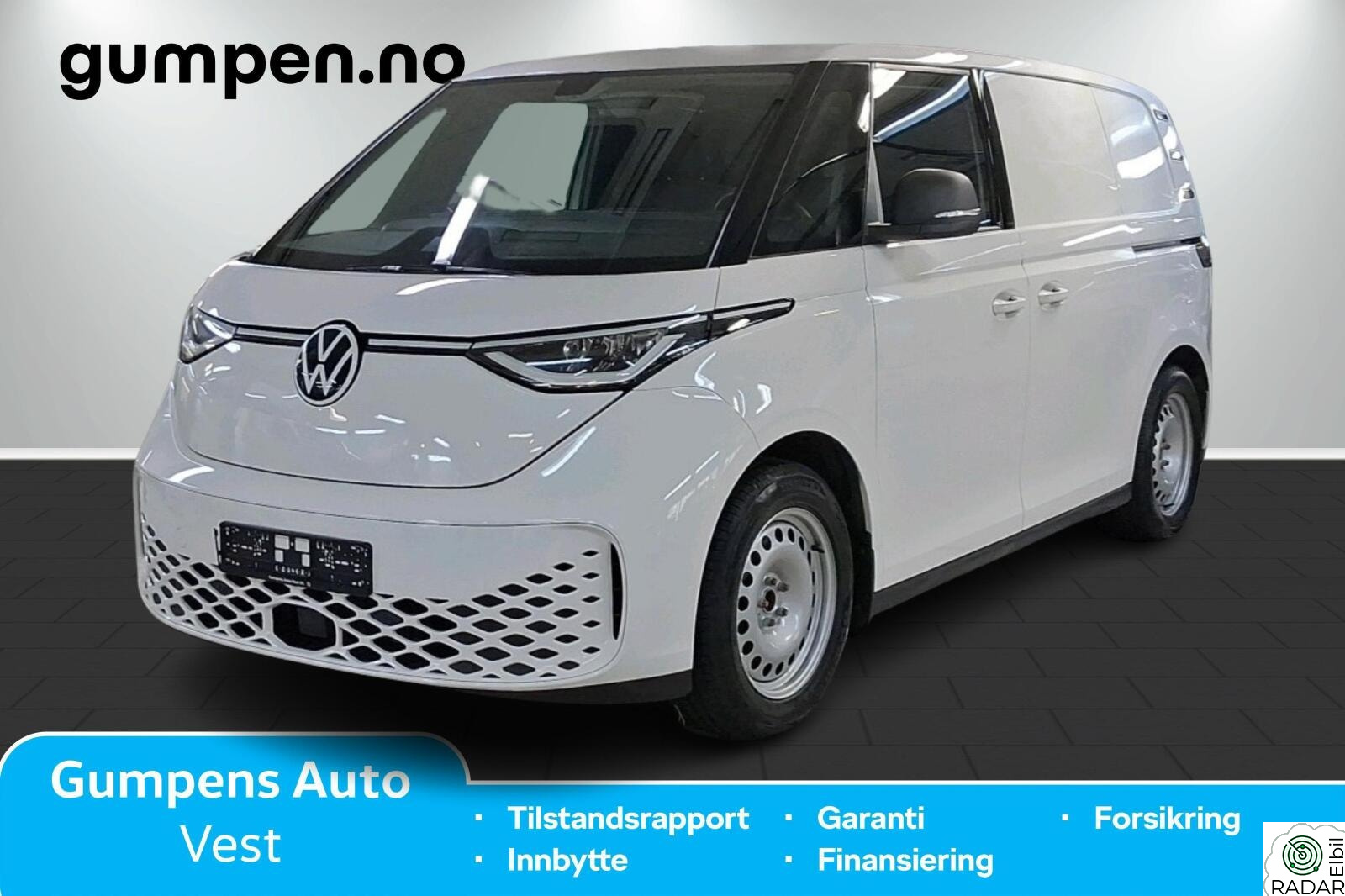 VOLKSWAGEN ID. BUZZ CARGO 150 KW 77kwh 204 hk, Tilhengerfeste, 2 skyvedører