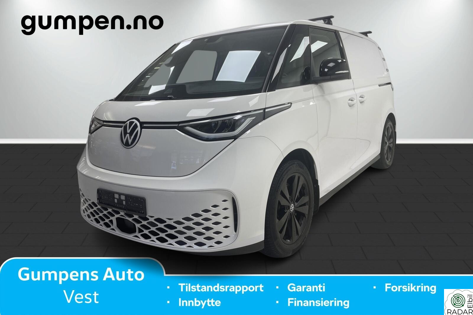 VOLKSWAGEN ID. BUZZ CARGO 150 KW Cargo 77kwh 204 hk, 2 seter, fint utstyrt og lav km