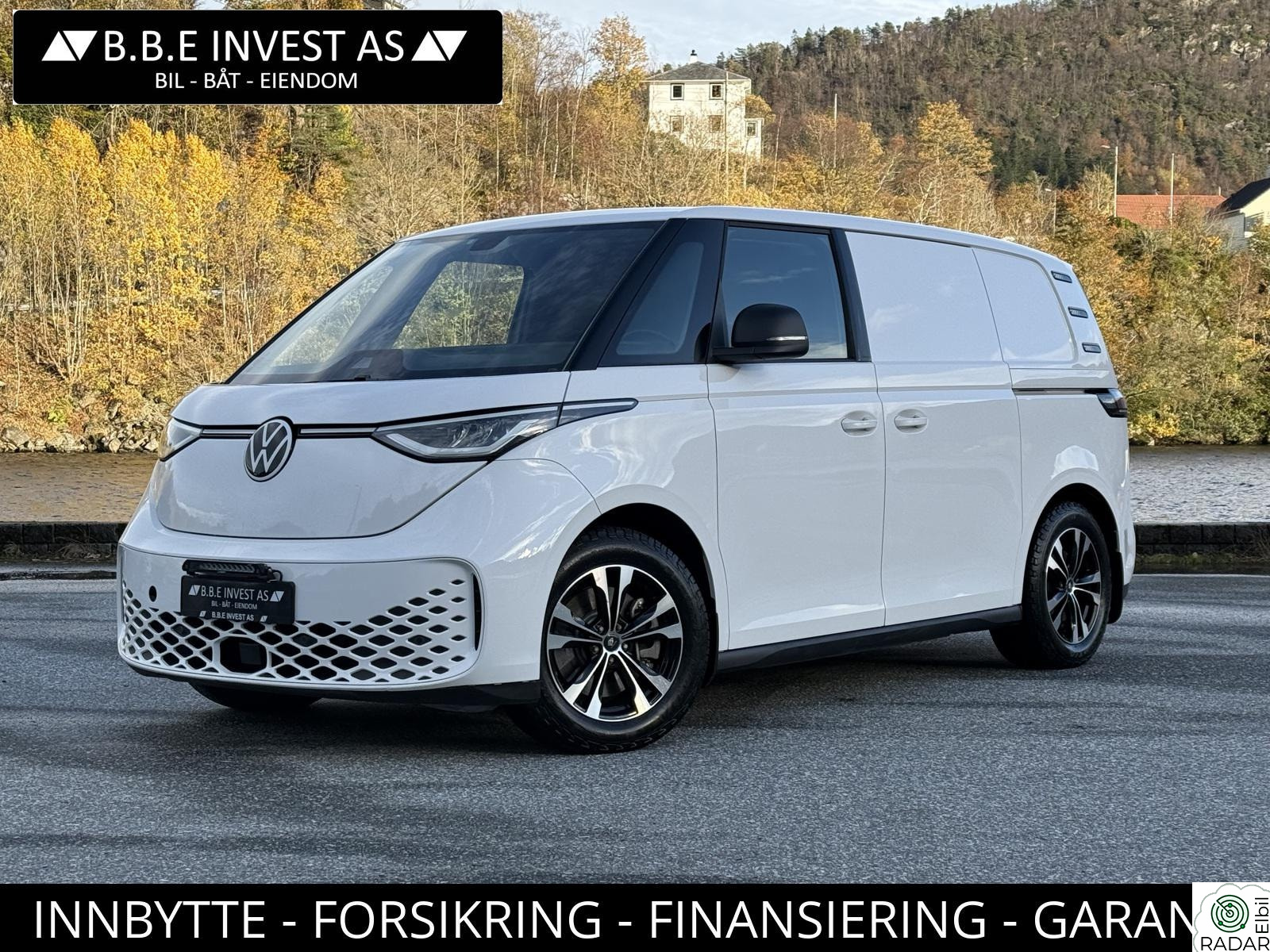 VOLKSWAGEN ID. BUZZ CARGO 150 KW 77KWH/414KM-WLTP/204HK/2X.SKYVEDØR/KROK/KOMF.VEGG/RKAM+