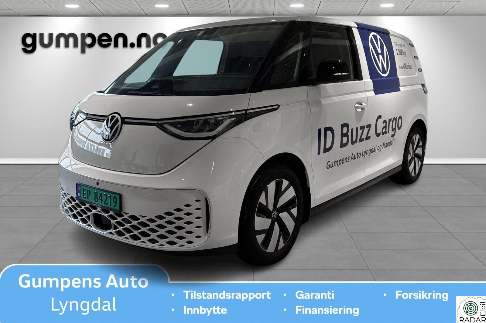 VOLKSWAGEN ID.BUZZ CARGO PRO 4MOTION 3s 340hk 4m
