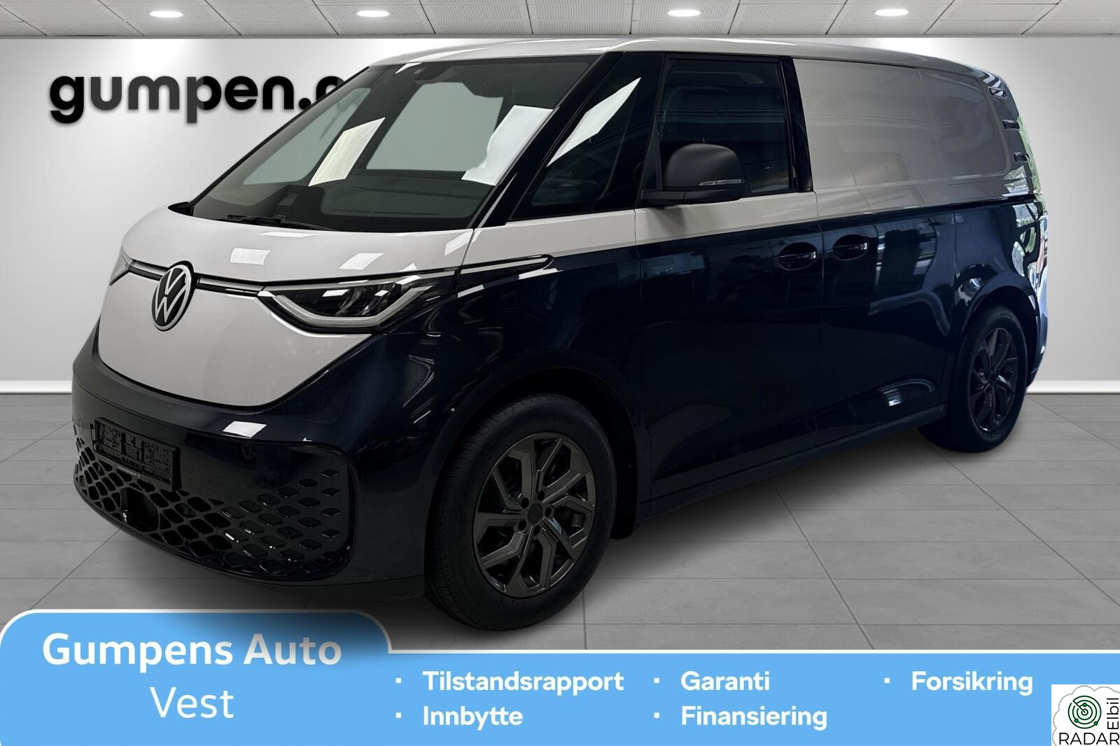 VOLKSWAGEN ID. BUZZ CARGO 150 KW 77kwh 204 hk, tilhengerfeste, 2 skyvedører, ryggekamera