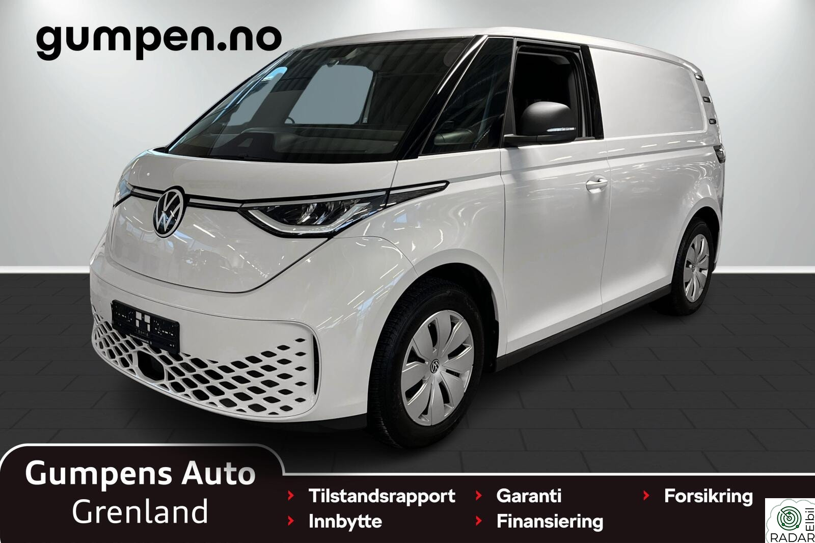 VOLKSWAGEN ID. BUZZ CARGO 150 KW 77kwh 204 hk  RYGGEKAMERA/NAVI/TILHENGERFESTE/AD.CRUISE
