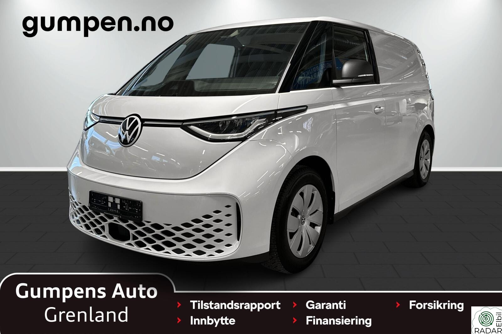 VOLKSWAGEN ID. BUZZ CARGO 150 KW 77kwh 204 hk RYGGEKAMERA/NAVI/TILHENGERFESTE/AD.CRUISE+
