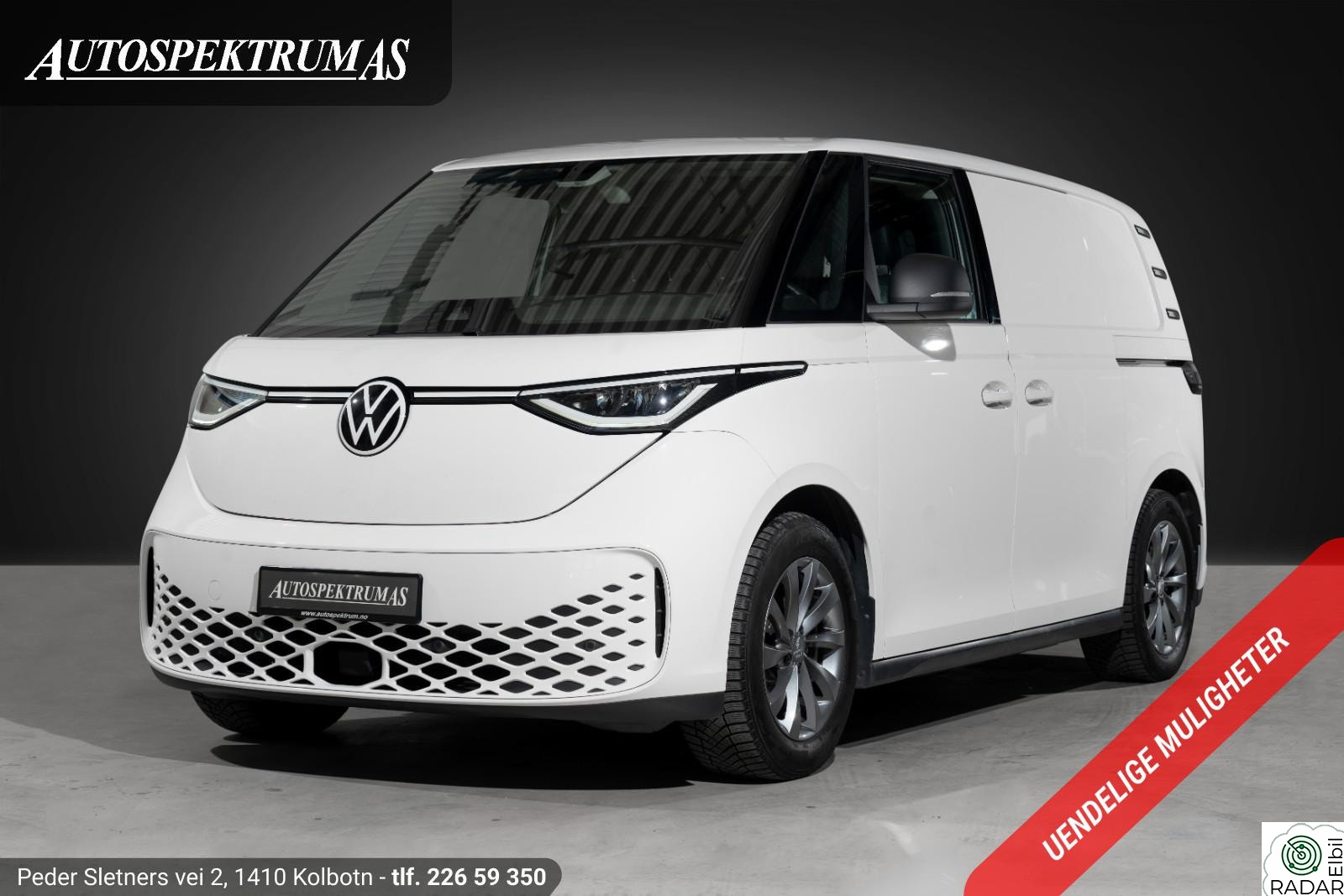 VOLKSWAGEN ID. BUZZ CARGO 150 KW CARGO 415kmWLTP/LongRange/ACC/H.feste/Parkvarmer/Norsk+